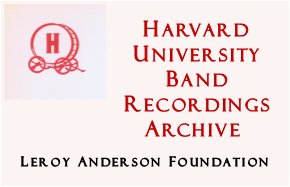 harvard university band archival recordings