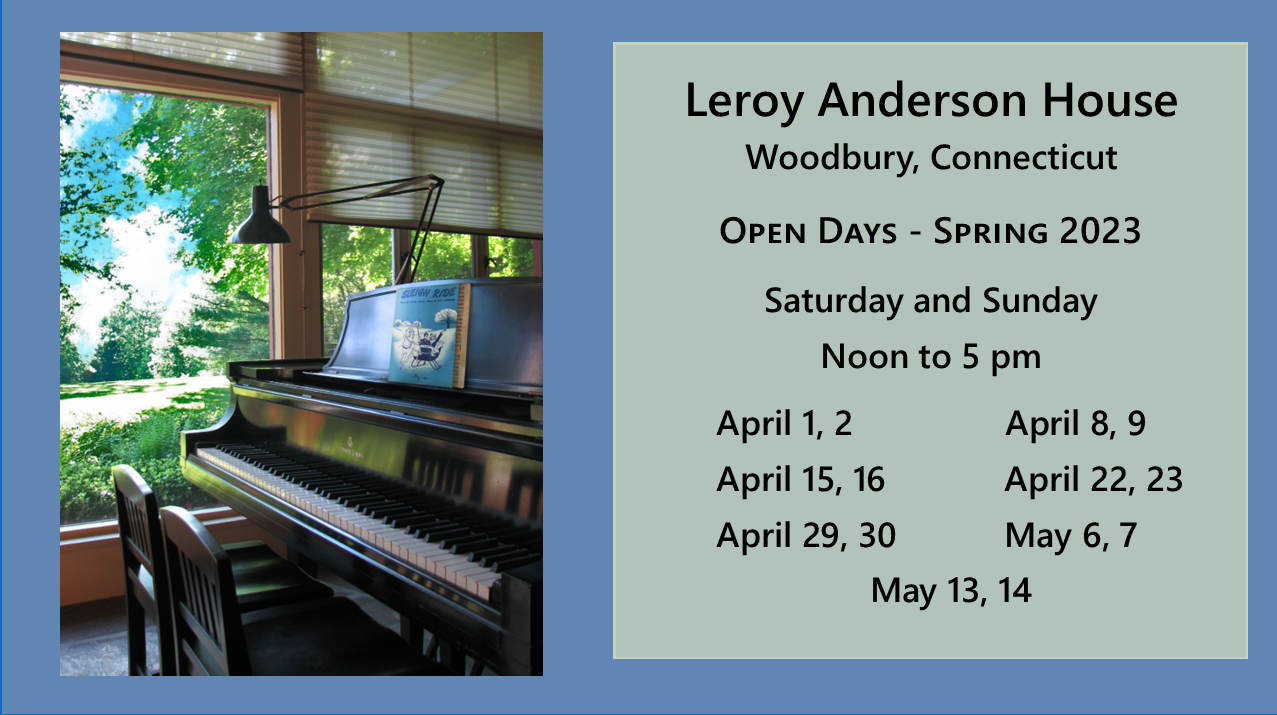 Leroy Anderson House Open Days 2023